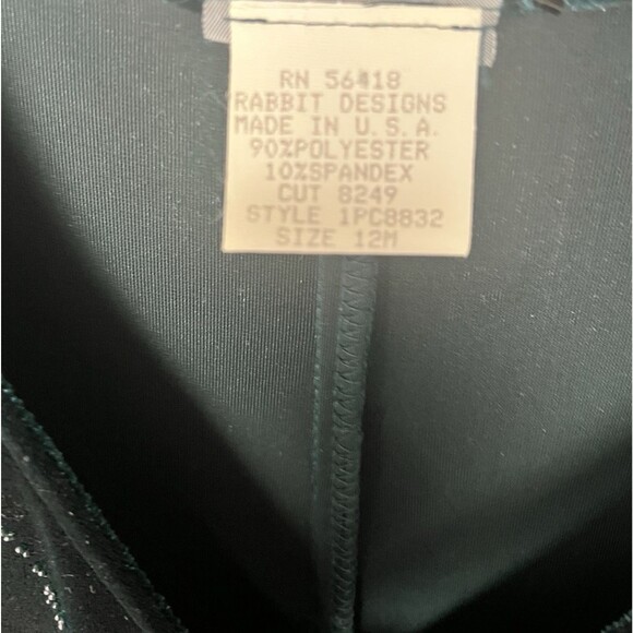 Vintage Forest Green Velvet Maxi Dress & Jacket Beaded Y2K Shoulder Pads USA 12 - Picture 11 of 16